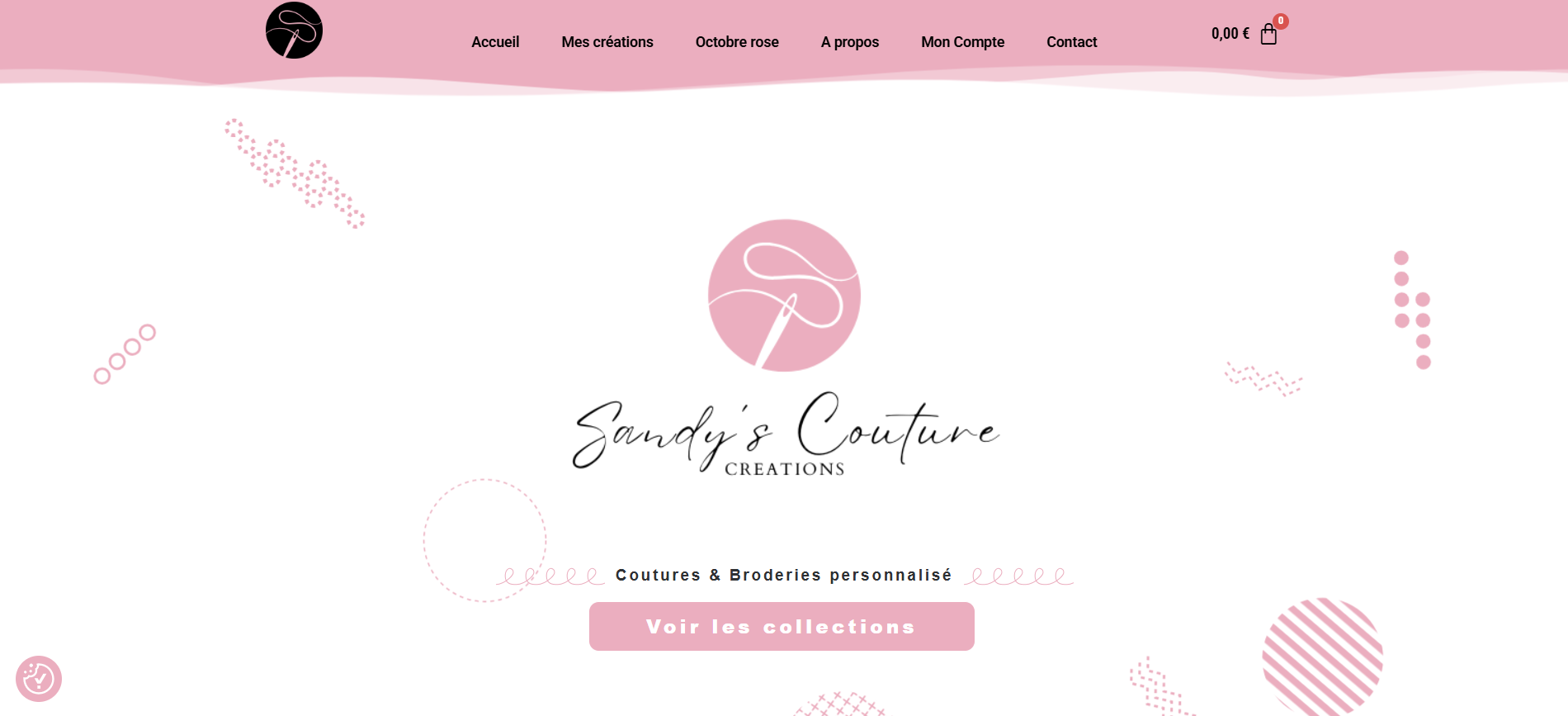 Aperçu du site Sandy's Couture
